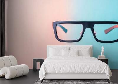 Smart glasses with augmented reality display, futuristic personal tech, sci-fi innovation Wall mural