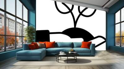 Ecological Environment Half Glyph Vector Icon which can easily modified 

 Wall mural