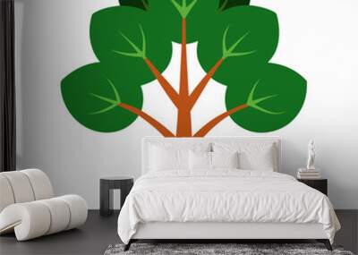 Sacred Fig Vector Art Design Wall mural