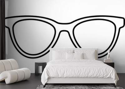 Sunglass Art Vector Design Wall mural