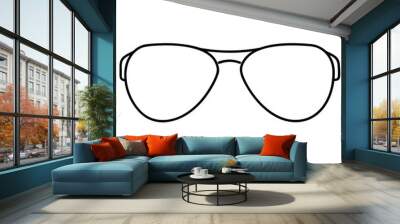 Sunglass Art Vector Design Wall mural