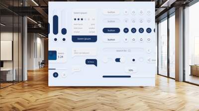 UI kit elements minimal graphics resources for modern user interface design Wall mural