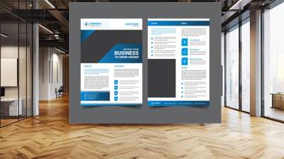 case study template with minimal design Wall mural