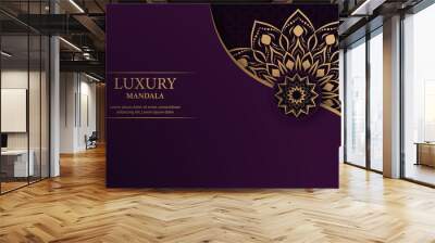 Creative luxury decorative mandala background Wall mural