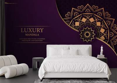 Luxury mandala arabesque ornamental background Wall mural