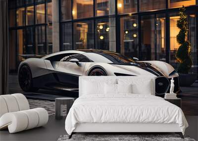 Buggati luxury sports and super cars wallpaper for background. Wall mural