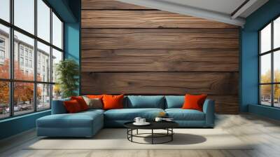 Old dark textured wooden background Wall mural