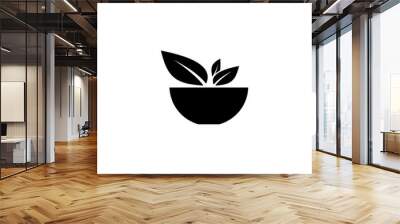 Cup with vegetables vector icon Wall mural