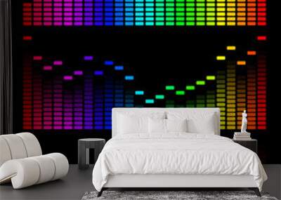 Vector digital gradient equalizer Wall mural