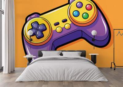 Joystick  video game controller isolated Console Joypad  Vector Wall mural