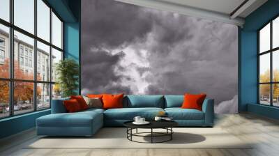 Black sky cloud landscape photography  Wall mural