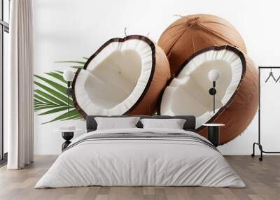 Delicious coconuts cut out
 Wall mural