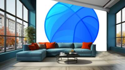 basketball ball blue Wall mural