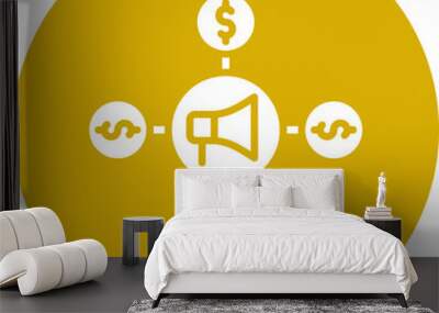 Affiliate Marketing Icon Style Wall mural