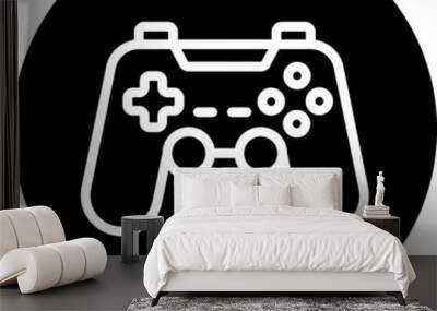 Console Game Icon Style Wall mural