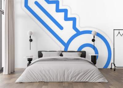 Key Icon Style Wall mural