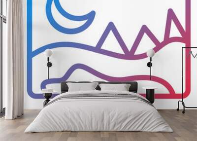 Vector Design Digital Artwork Icon Style Wall mural