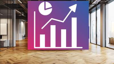 Vector Design Statistics Icon Style Wall mural