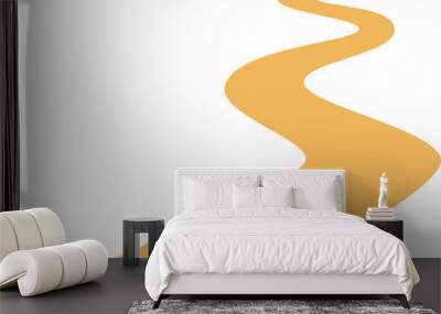 Winding path Illustration  Wall mural