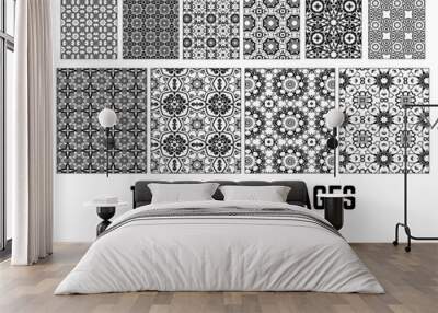 Seamless Patterns Design Swatches Bundle 2 Wall mural