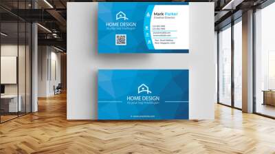 Modern Real Estate Business Card Template Wall mural