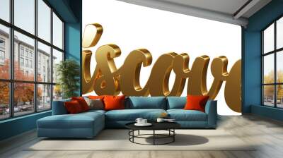 Luxury 3D gold text 