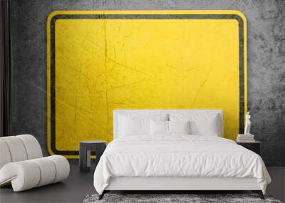 Yellow Sign Wall mural