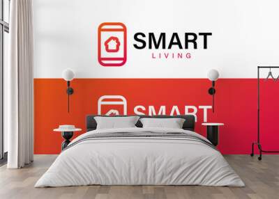 SmartLiving Logo Design Wall mural