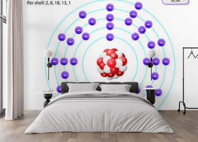 molybdenum atom structure Wall mural