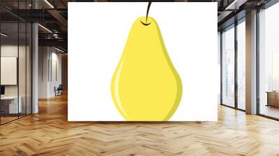 vector illustration yellow pear Wall mural