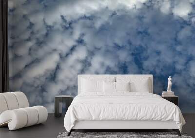 blue sky with clouds Wall mural