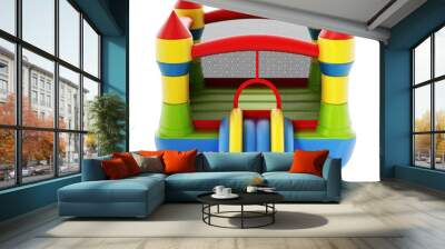 Bounce house isolated on transparent background. 3D illustration Wall mural