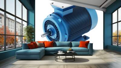 Generic electric motor on transparent background. Wall mural