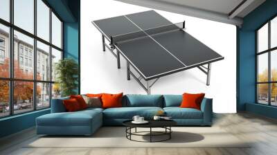 Ping pong table isolated on white background. 3D illustration Wall mural