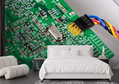 Close up of electronic circuit board Wall mural