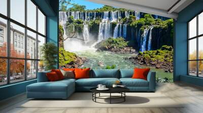 Iguazu falls view from Argentina Wall mural