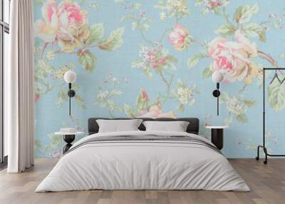 Rose fabric background Wall mural