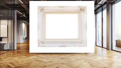 vintage photo frame isolated on white background Wall mural