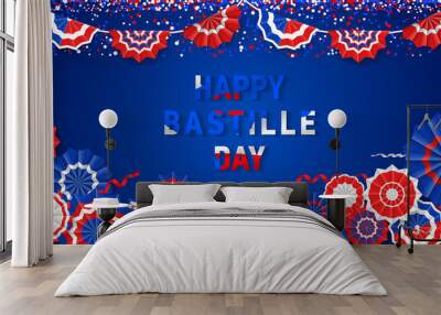 Happy Bastille Day (Fête Nationale). Wall mural