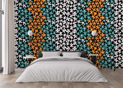 Seamless Flowers Pattern. Abstract pattern design. Wall mural