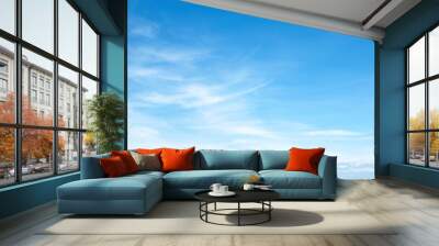  The vast blue sky and clouds sky Wall mural