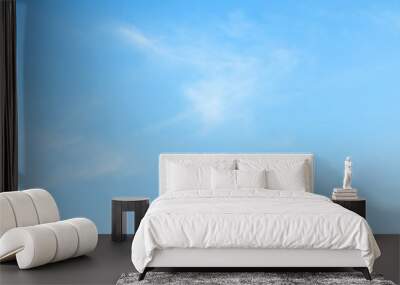 Beauty white cloud and clear blue sky in sunny day texture background Wall mural