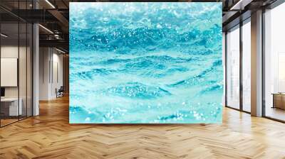 water surface blue background clean water pond Wall mural