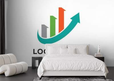 Business Finance professional logo template Wall mural