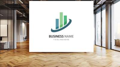 Business Finance professional logo template Wall mural