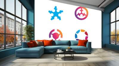 community care Logo template Wall mural