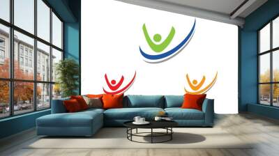 Healthy Life Logo Wall mural