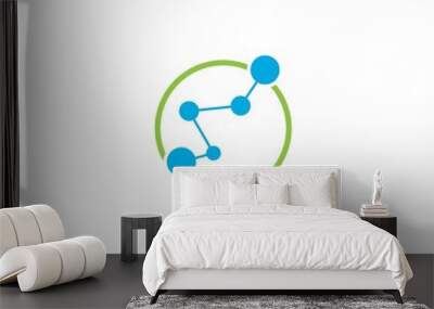 Molecule logo Wall mural