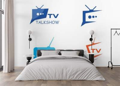 TV logo design Wall mural