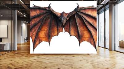 Isolated devil vampire wings design element wallpaper background Wall mural